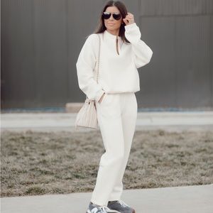 Leze the Label matching set in ivory